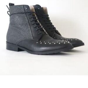GURU Tarantula Ankle Men's Black Leather Boots